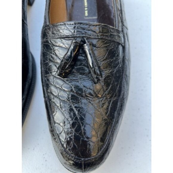 V.I.P. Collection Shoes BLACK Dress Elegant Loafers US Mens Size 10 /43